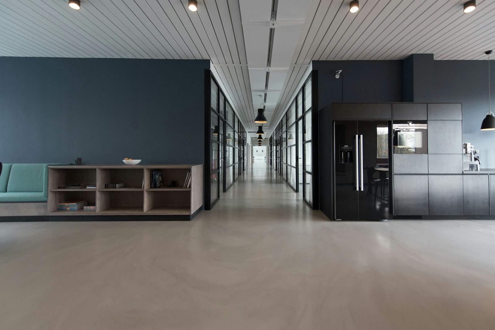 Bright contemporary workplace interior